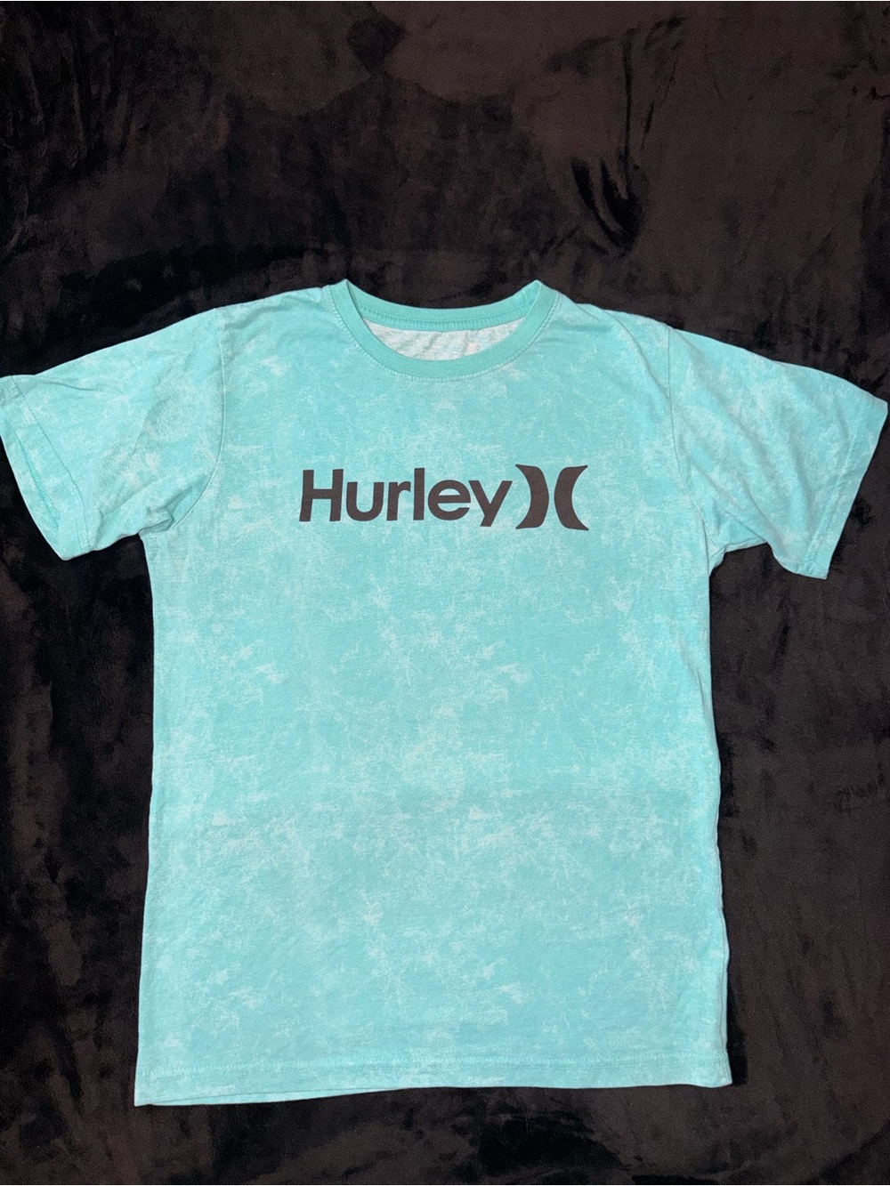 Hurley Aqua Tie-Dye Logo Short Sleeve Tee
